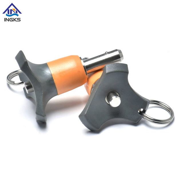 링 버튼 핸들 퀵 릴리스 볼 잠금 핀이있는 꽃 머리