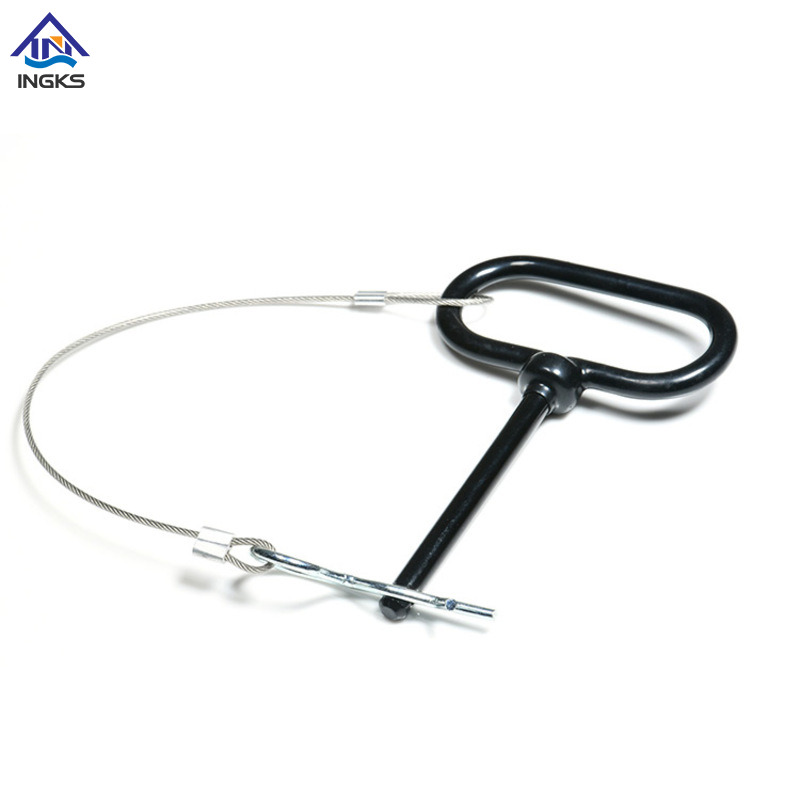 정밀 Q형 클레비스 핀, 끝부분이 천공된 손쉬운 해제 핸들